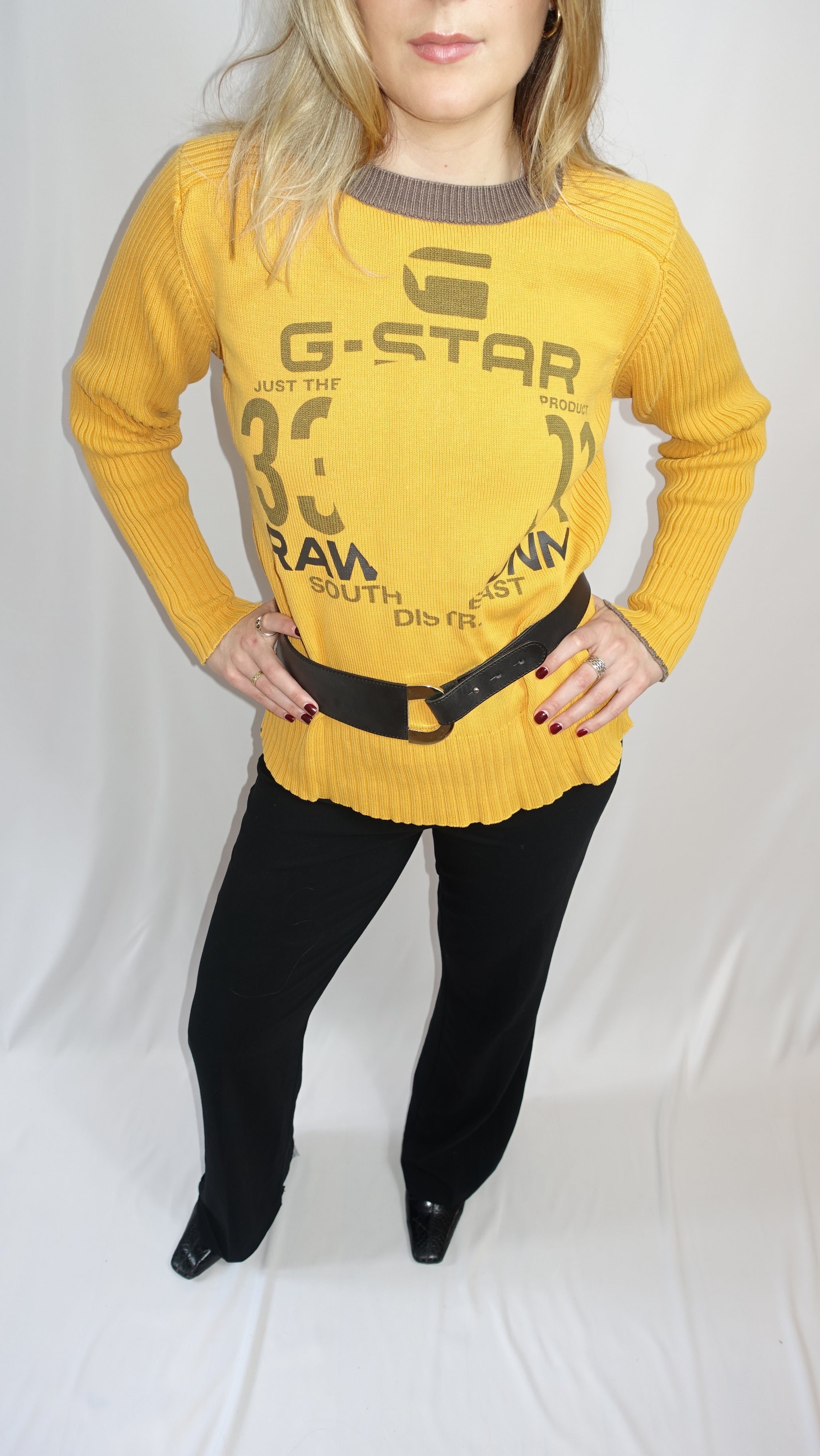 Yellow G-Star Knit Longsleeve