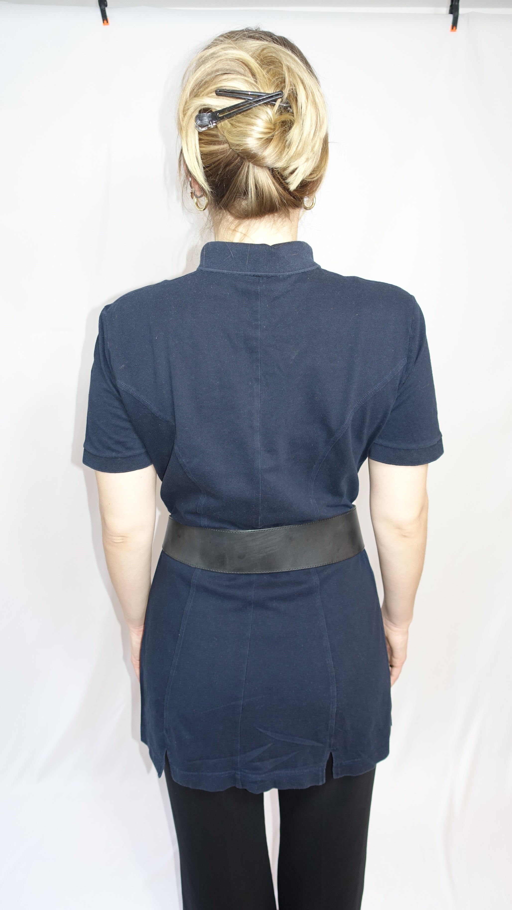 Navy Shortsleeve Polo Dress