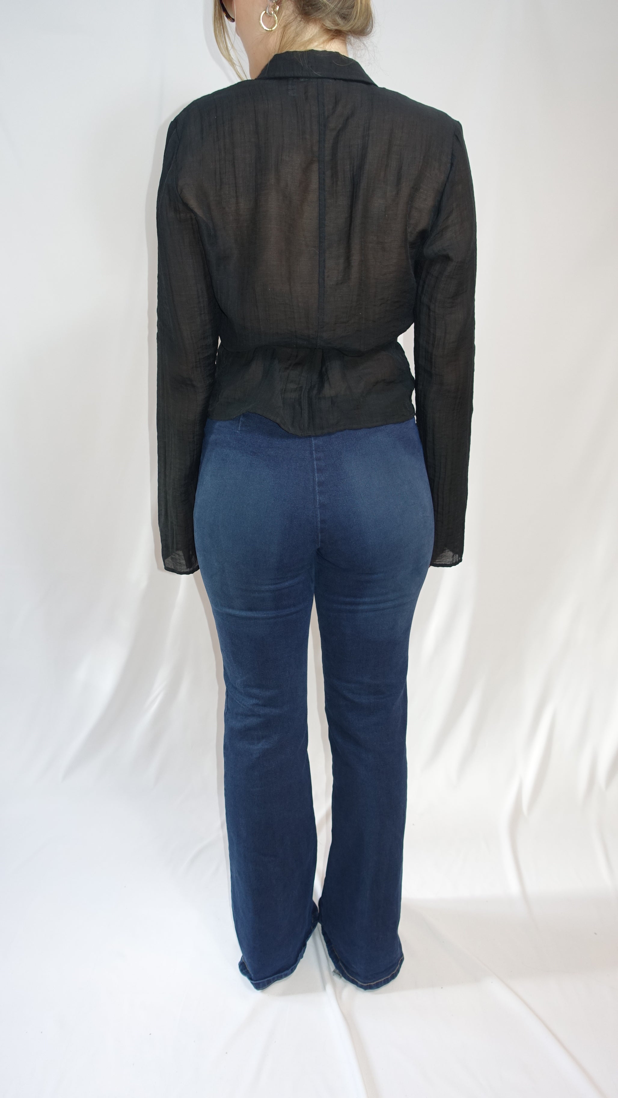 Bootcut Jeans With Buckle Belt