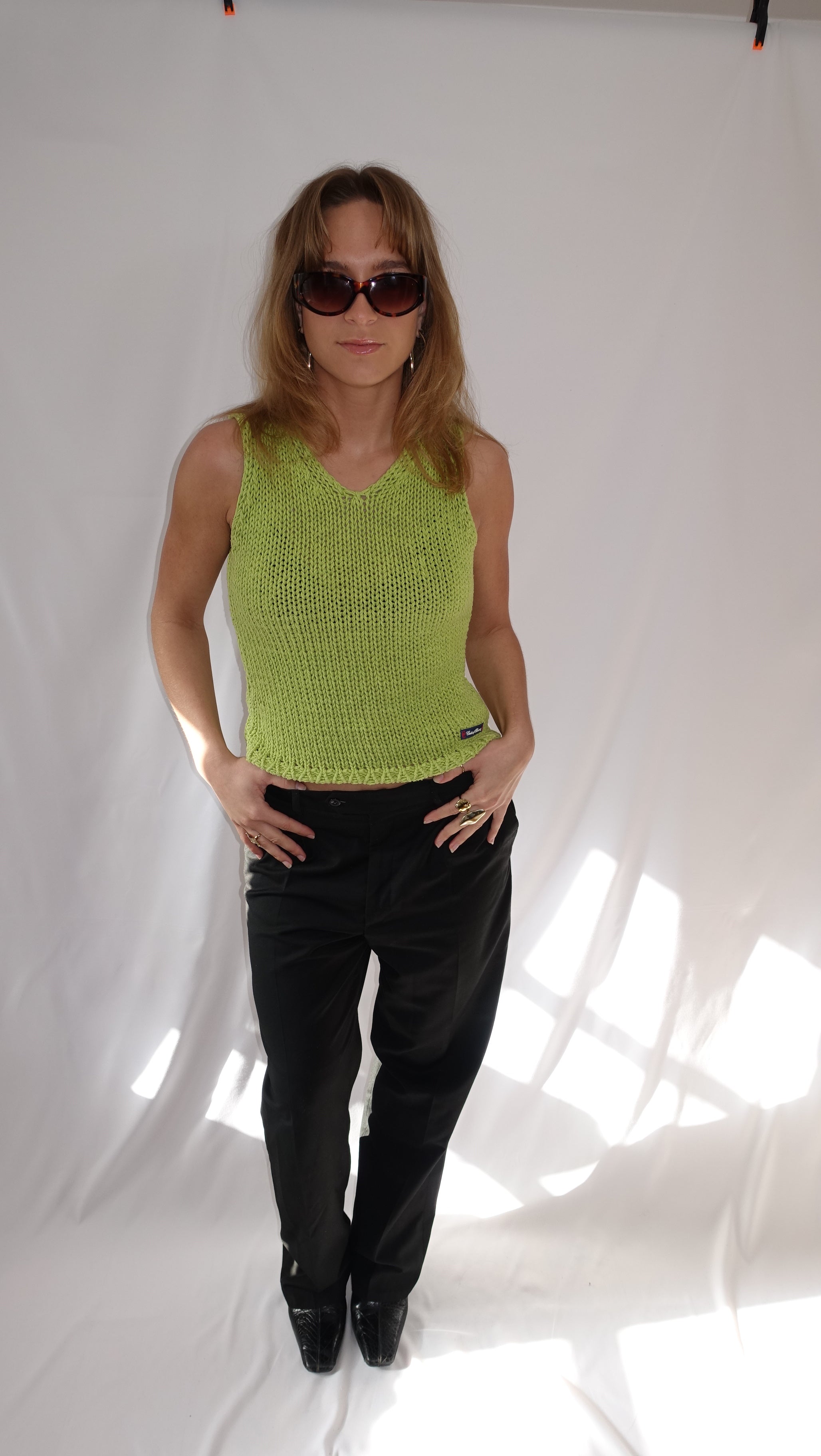 Green Knit top