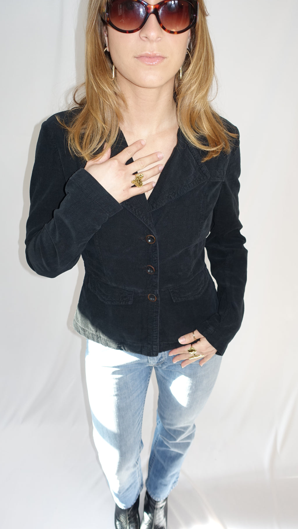 Black Velour Blazer