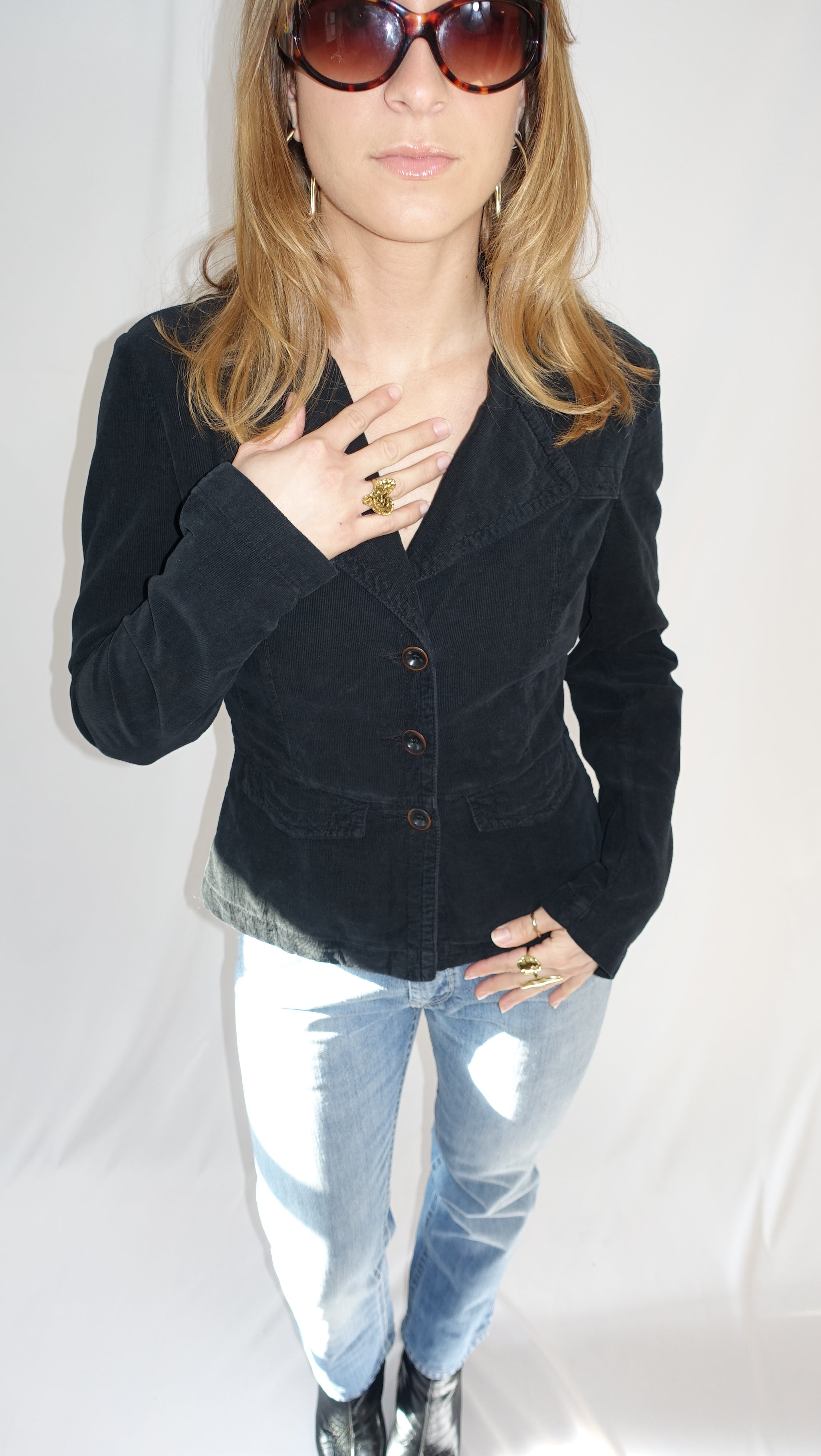 Black Velour Blazer